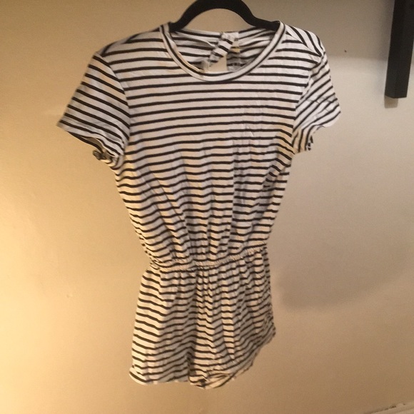American Apparel Striped Playsuit / Jumpsuit S - Picture 1 of 3